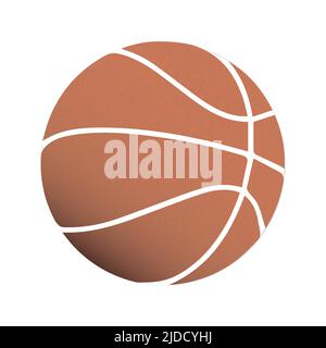 Illustration vectorielle d'un dessin clipart Basketball réaliste à assemblage orange. Illustration vectorielle Illustration de Vecteur