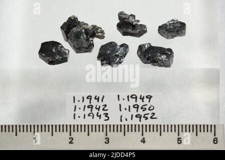 Stephanite. Minéraux. Europe, Allemagne, Saxe, Freiberg Banque D'Images