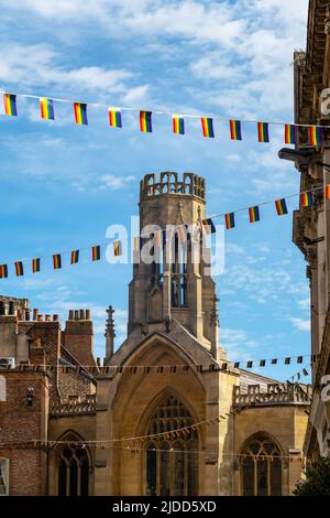 Église Saint-Michel-le-Belfrey à York, dans le North Yorkshire, en Angleterre Banque D'Images