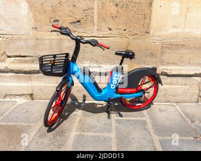 MOTO électrique DOTT, Paris, France. Banque D'Images