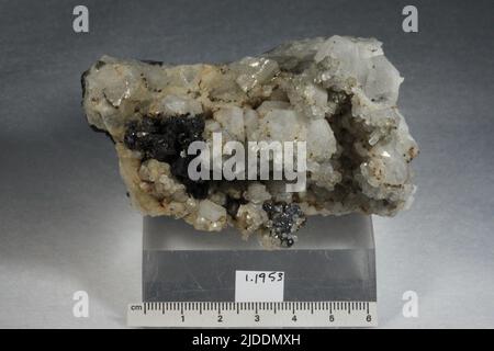 Stephanite. Minéraux. Europe; Allemagne; Saxe, Freiberg, Gruna Banque D'Images