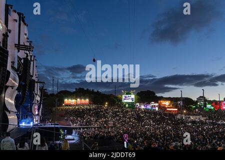 Lisbonne, Portugal, 19th juin 2022. Deuxième journée de rock au festival de Lisbonne de Rio au parc Bela Vista. © ABEL F. ROS/Alamy Live News Banque D'Images