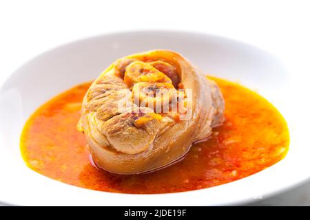 osso buco dans de la sauce tomate Banque D'Images