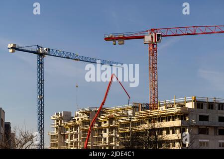 construction de nouveaux appartements résidentiels Banque D'Images