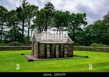 Gruline, île de Mull, Écosse – le mausolée du général Macquarie et de sa famille Banque D'Images