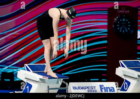 BUDAPEST, HONGRIE - JUIN 20: Marrit Steenbergen des pays-Bas participant aux demi-finales Freestyle féminin 200m lors des Championnats du monde de la FINA natation à la Duna Arena sur 20 juin 2022 à Budapest, Hongrie (photo par Nikola Krstic/Orange Pictures) Banque D'Images