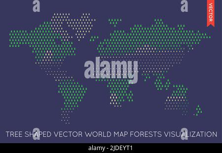 Infographie sur la carte Vector Flat World. Carte du monde. Illustration de Vecteur