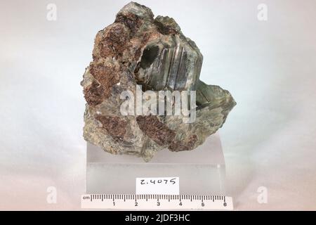 Minéraux de hornblende. Amérique du Nord; États-Unis; New York; comté de Saint Lawrence; Pierrepont Banque D'Images