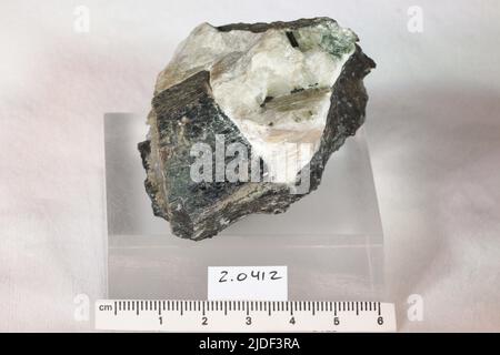 Minéraux amphibole. Amérique du Nord ; États-Unis ; New York ; Orange County ; Amity Banque D'Images