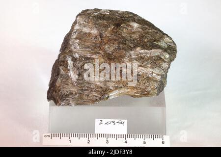 Minéraux de hornblende. Amérique du Nord ; États-Unis ; Tennessee ; Comté de Polk ; Ducktown Banque D'Images