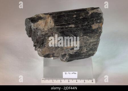 Hornblende, BON. Minéraux. Europe; Norvège; province de Telemark; Kragero; mines d'Apatite Banque D'Images