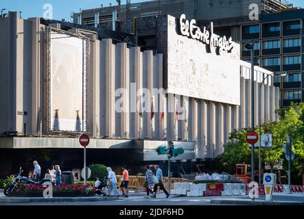 Madrid, Espagne. 20th juin 2022. Le plus grand grand grand magasin d'Espagne El Corte Ingles. (Photo de Xavi Lopez/SOPA Images/Sipa USA) crédit: SIPA USA/Alay Live News Banque D'Images