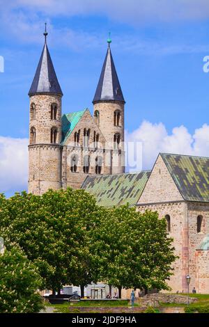 Allemagne, Saxe - Anhalt, Magdebourg, Abbaye de notre-Dame, Banque D'Images