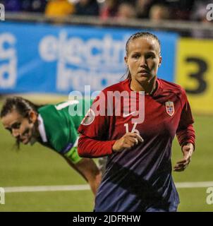 UEFA European Women's Championship 2021. 30 août 2019. Irlande du Nord 0 Norvège 6 à Seaview, Belfast. Norvège Femme joueur international de football Guro Reiten Norvège (16). Banque D'Images