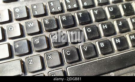 clavier d'ordinateur noir Banque D'Images