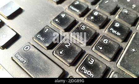 clavier d'ordinateur noir Banque D'Images