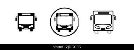 Modèle de vecteur de logo d'icône de bus scolaire, concepts d'icône d'éducation, conception créative Illustration de Vecteur