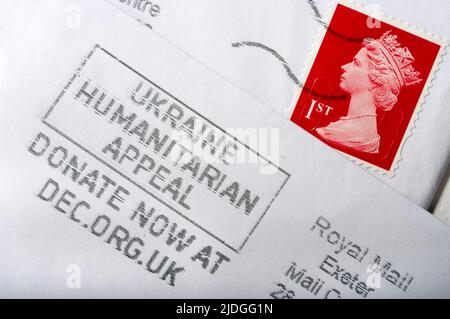 Appel humanitaire de l'Ukraine Banque D'Images