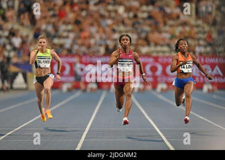Lors du Meeting de Paris au stade Charlety, samedi 18 juin 2022, à Paris. (Jiro Mochizuki/image du sport) Banque D'Images