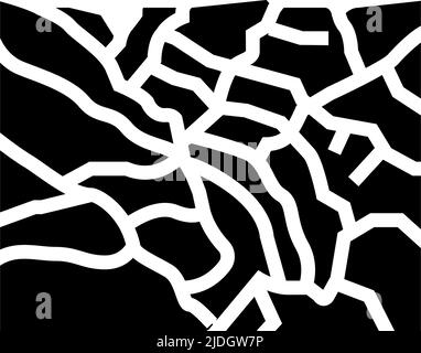 illustration vectorielle d'icône de glyphe du grand canyon Illustration de Vecteur