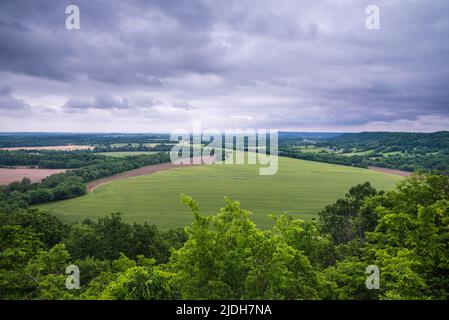 Scotts Ridge Lookout - Rolling Fork River - Kentucky Banque D'Images