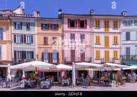 La vieille ville d'Orta San Giulio, Piémont, Italie Banque D'Images