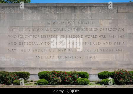 Brooklyn War Memorial à Cadman Plaza Park, New York City, États-Unis d'Amérique Banque D'Images