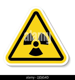 Symbole de danger de rayonnement isoler sur fond blanc, illustration vectorielle Illustration de Vecteur