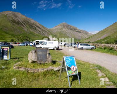 Wasdale Head dans le Lake District, Royaume-Uni. Banque D'Images