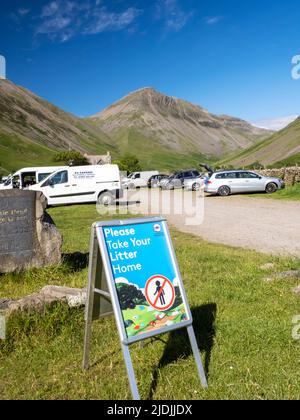 Wasdale Head dans le Lake District, Royaume-Uni. Banque D'Images