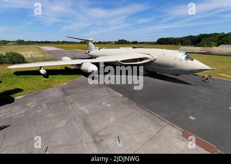 Une exposition de Tanker Handley page Victor K.2 conservée au musée de l'air du Yorkshire à Elvington, dans le North Yorkshire, au Royaume-Uni Banque D'Images