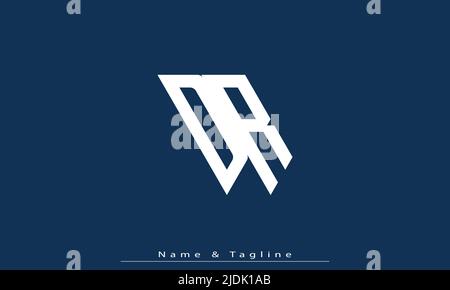 Lettres de l'alphabet initiales Monogram logo DR , RD Illustration de Vecteur