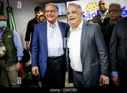 Osasco, Brésil. 21st juin 2022. SP) s'est réuni mardi soir, foire (21) au Conseil municipal d'Osasco dans le Grand São Paulo, avec des militants du parti pour discuter de l'organisation de la légende pour les élections de 2022. Crédit: Aloisio Mauricio/FotoArena/Alamy Live News Banque D'Images