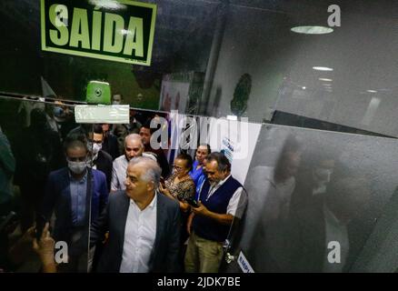 Osasco, Brésil. 21st juin 2022. SP) s'est réuni mardi soir, foire (21) au Conseil municipal d'Osasco dans le Grand São Paulo, avec des militants du parti pour discuter de l'organisation de la légende pour les élections de 2022. Crédit: Aloisio Mauricio/FotoArena/Alamy Live News Banque D'Images
