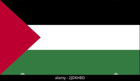 Drapeau de Palestine.Illustration vectorielle Illustration de Vecteur