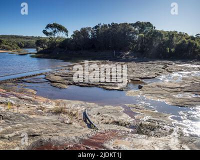 Barrage de Coalcliff, Illawarra, Nouvelle-Galles du Sud Banque D'Images