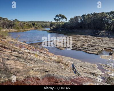 Barrage de Coalcliff, Illawarra, Nouvelle-Galles du Sud Banque D'Images