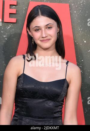 Hollywood, Californie, États-Unis 21st juin 2022 l'actrice Rebecca Clarke assiste à la première Universal Pictures 'The Black Phone' au TCL Chinese Theatre on 21 juin 2022 à Hollywood, Californie, États-Unis. Photo de Barry King/Alay Live News Banque D'Images