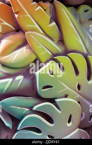 Arrière-plan des feuilles tropicales - photo de stock Banque D'Images