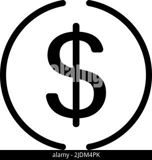 Stablecoin USD coin. Illustration de l'icône de vecteur USDC. Illustration de Vecteur