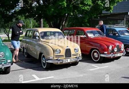 SAAB célèbre son anniversaire de 75th avec un festival Saab au Saab car Museum à Trollhättan photo: Tommy Holl / TT / code 2391 Banque D'Images