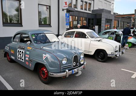 SAAB célèbre son anniversaire de 75th avec un festival Saab au Saab car Museum à Trollhättan photo: Tommy Holl / TT / code 2391 Banque D'Images