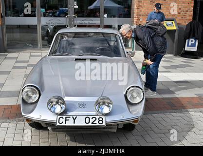 SAAB célèbre son anniversaire de 75th avec un festival Saab au Saab car Museum à TrollhättanPhoto: Tommy Holl / TT / code 2391 Banque D'Images