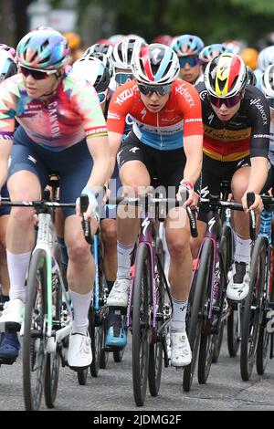 Christine Majerus du Luxembourg de Team SD Worx dans la RideLondon Classique 2022 Banque D'Images