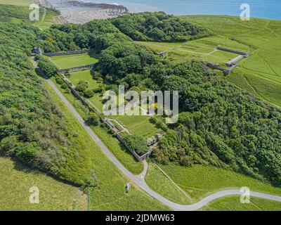 Jardin clos, château de Dunraven, parc de Dunraven, Southerdown. Merci de bien vouloir nous faire savoir : Phillip Roberts Banque D'Images