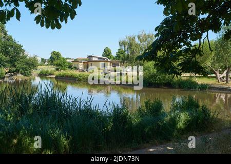 L'étang de Lordship Recreation Ground, Tottenham, dans le nord de Londres Borough de Haringey, sud-est de l'Angleterre Banque D'Images