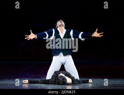 Ballet national anglais Roméo et Juliette en série 2014 Banque D'Images