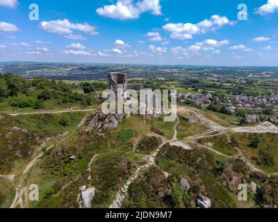 Mow COP Aerial Drone Stoke sur le site touristique de Trent Banque D'Images