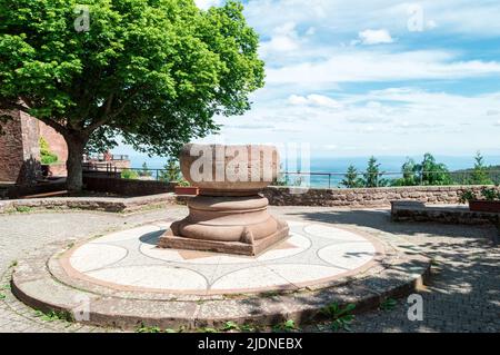 Extérieur du château Château du Haut-Koenigsbourg en Alsace Banque D'Images