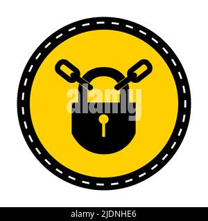 Icône EPI.panneau de symbole garder verrouillé isoler sur fond blanc,Illustration vectorielle Illustration de Vecteur